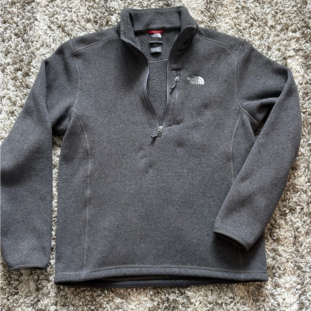 Men's The North Face 1/4 Zip Fleece Pullover size M